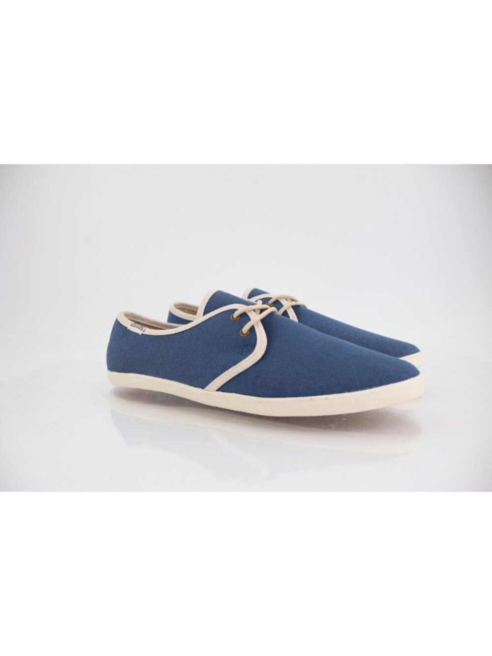 Soludos Women's Sneaker Size 9 Blue Canvas Lace Up Casual Shoe Pointed